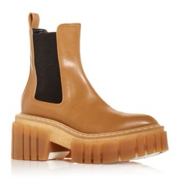 STELLA MCCARTNEY EMILIE CHELSIE CHUNKY BOOT 37 7 - Picture 1 of 9